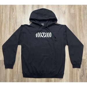 Y2K Mystery Skateboarding Black‎ Hoodie Size S